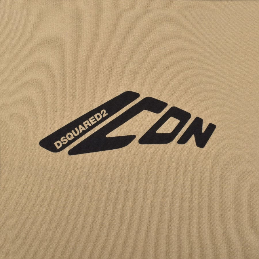 DSQUARED2 Logo T Shirt Brown | Mainline Menswear United States